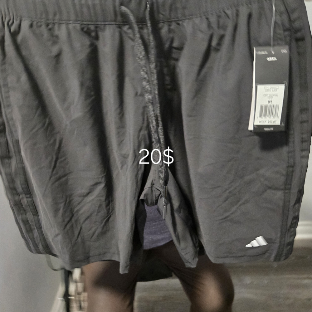 Adidas Men's Charcoal Athletic Shorts
